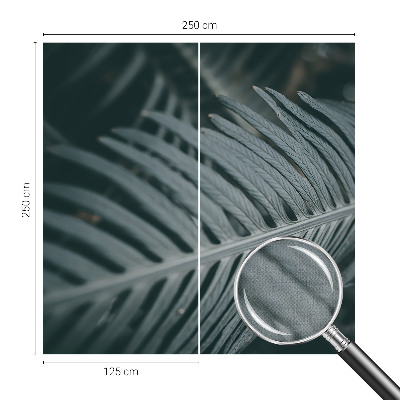 3D fotobehang met een motief van groene bladeren