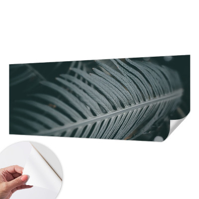 3D fotobehang met een motief van groene bladeren