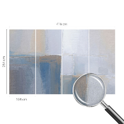 Foto behang voor de kinderkamer met een harmonieuze abstracte print