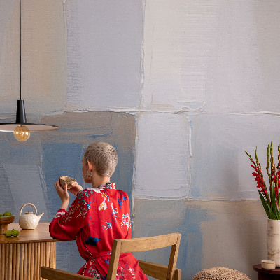 Foto behang voor de kinderkamer met een harmonieuze abstracte print