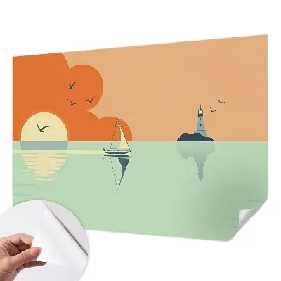 Fotobehang voor kinderkamer met het thema zeegenot