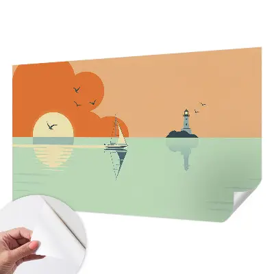 Fotobehang voor kinderkamer met het thema zeegenot