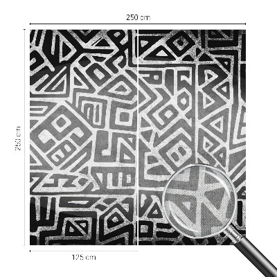 Fotobehang babykamer met een geometrisch doolhofpatroon