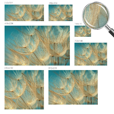 Zelfklevend fotobehang Etherische paardenbloemen