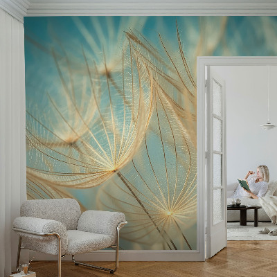 Zelfklevend fotobehang Etherische paardenbloemen