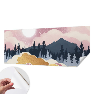 Fotobehang zelfklevend Roze zonsondergang