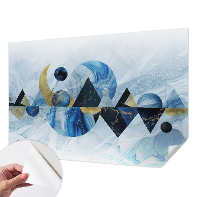 Foto behang voor de kinderkamer met een kosmisch elegant patroon