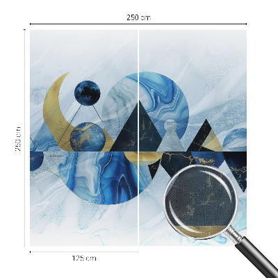 Foto behang voor de kinderkamer met een kosmisch elegant patroon
