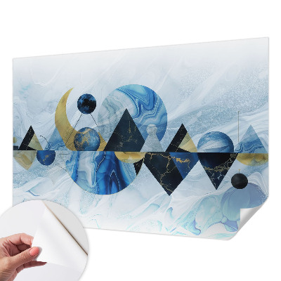 Foto behang voor de kinderkamer met een kosmisch elegant patroon