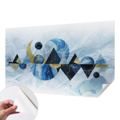 Foto behang voor de kinderkamer met een kosmisch elegant patroon