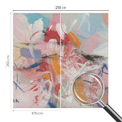 Foto behang voor de keuken met een harmonieuze abstracte print