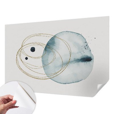 Fotobehang kinderkamer met een abstract verbindingspatroon