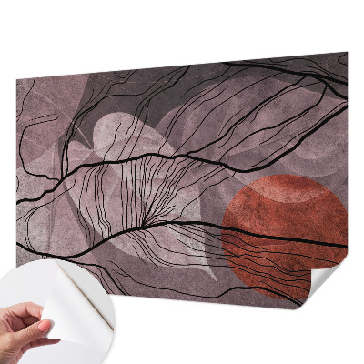 Fotobehang babykamer met een energetische abstractie als motief