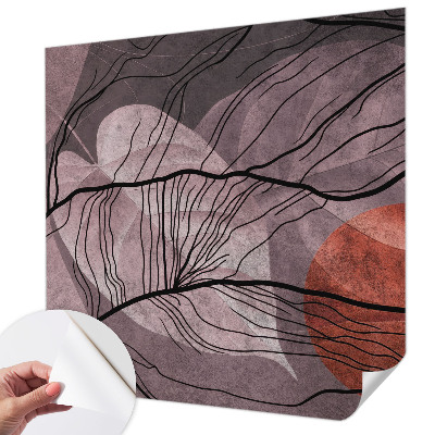 Fotobehang babykamer met een energetische abstractie als motief