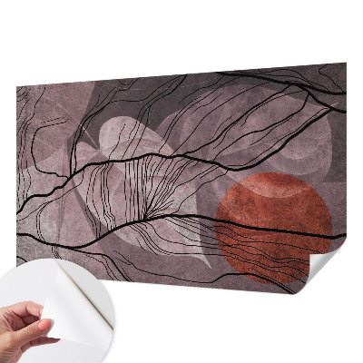 Fotobehang babykamer met een energetische abstractie als motief