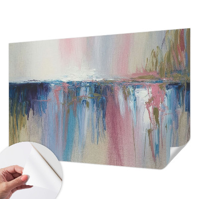 Fotobehang zelfklevend met een kleurrijke abstracte print