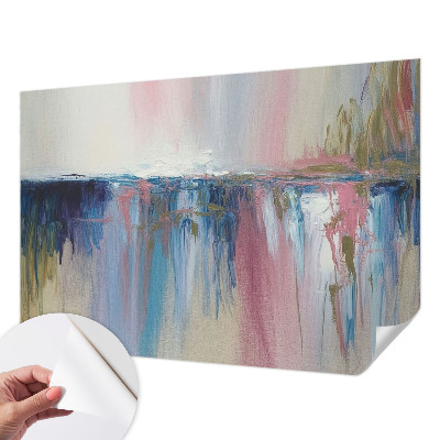 Fotobehang zelfklevend met een kleurrijke abstracte print