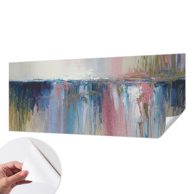 Fotobehang zelfklevend met een kleurrijke abstracte print