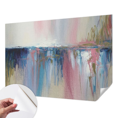 Fotobehang zelfklevend met een kleurrijke abstracte print