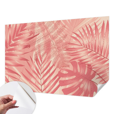 Zelfklevende behangsticker Tropische bladeren