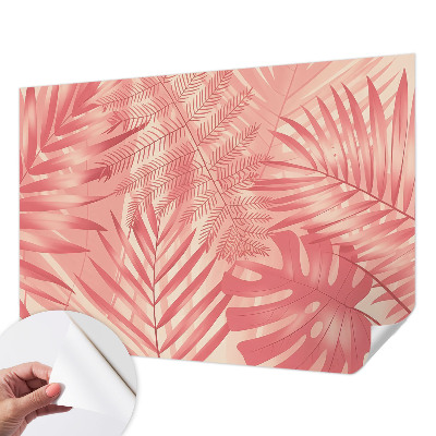 Zelfklevende behangsticker Tropische bladeren