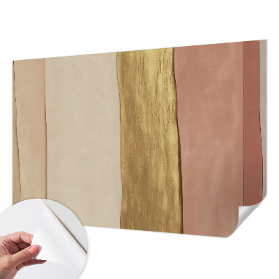 Fotobehang tienerkamer met golvende strepen als decoratie