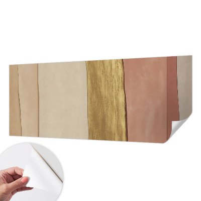 Fotobehang tienerkamer met golvende strepen als decoratie