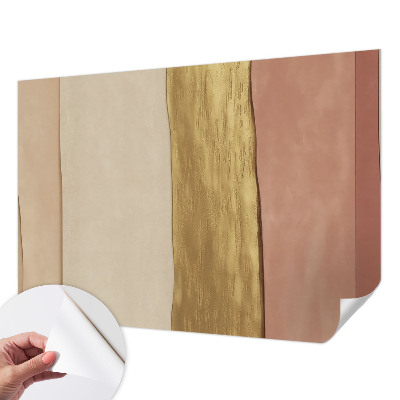 Fotobehang tienerkamer met golvende strepen als decoratie