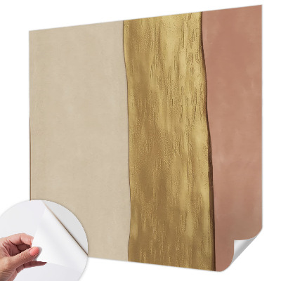Fotobehang tienerkamer met golvende strepen als decoratie