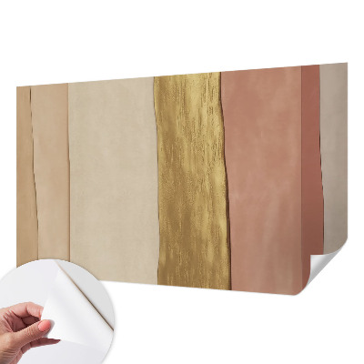 Fotobehang tienerkamer met golvende strepen als decoratie