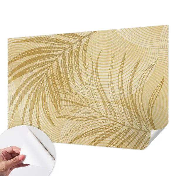 Foto behang voor de kinderkamer met een elegant tropisch motief