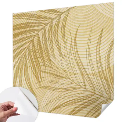 Foto behang voor de kinderkamer met een elegant tropisch motief