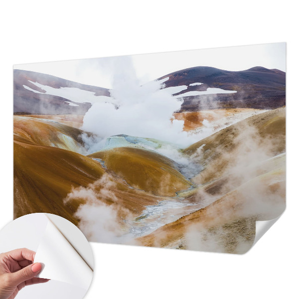 Zelfklevend fotobehang op maat Vulkanische heuvels