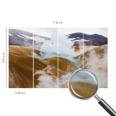 Zelfklevend fotobehang op maat Vulkanische heuvels
