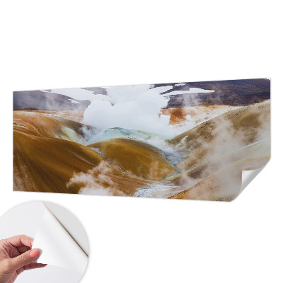 Zelfklevend fotobehang op maat Vulkanische heuvels