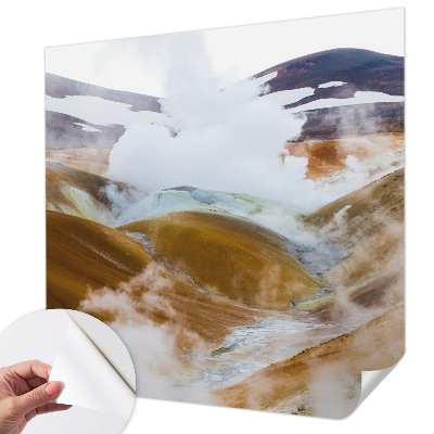 Zelfklevend fotobehang op maat Vulkanische heuvels