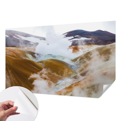 Zelfklevend fotobehang op maat Vulkanische heuvels