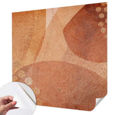 Fotobehang voor de kinderkamer met aardse composities als patroon
