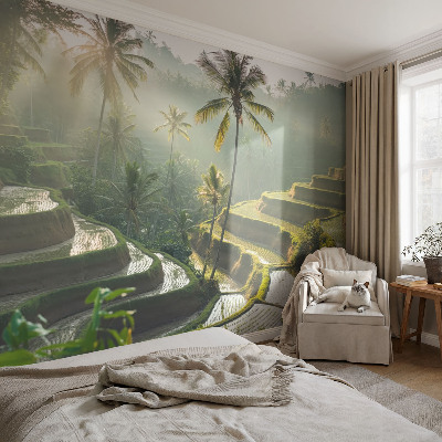 3D fotobehang Paradijselijke terrassen