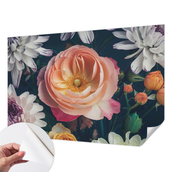 Fotobehang kinderkamer Bloemenharmonie