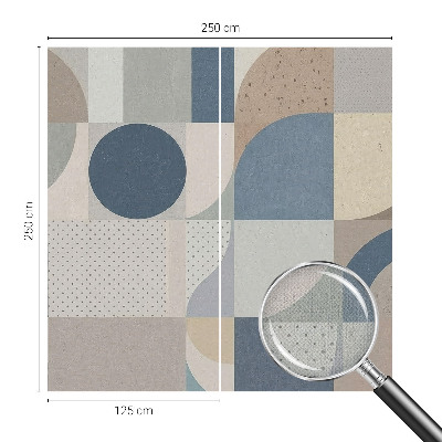 Fotobehang babykamer met een geometrisch mozaïekpatroon