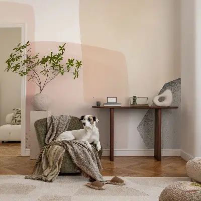Zelfklevend fotobehang met fijne figuren als patroon