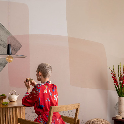 Zelfklevend fotobehang met fijne figuren als patroon