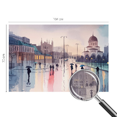 Fotobehang zelfklevend Een regenachtige wandeling