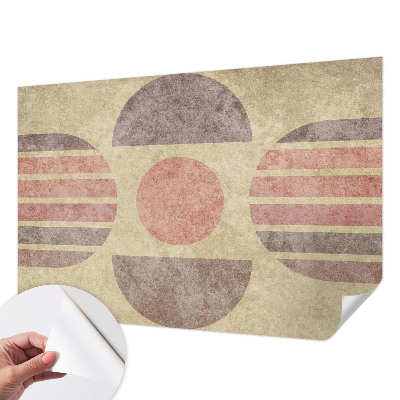 Zelfklevende behangsticker met geometrische vormen