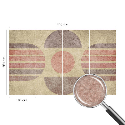 Zelfklevende behangsticker met geometrische vormen