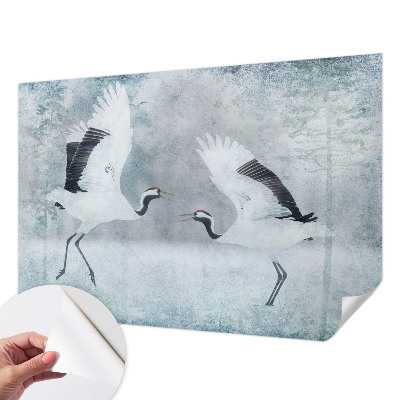 Fotobehang kinderkamer Harmonieuze kraanvogels