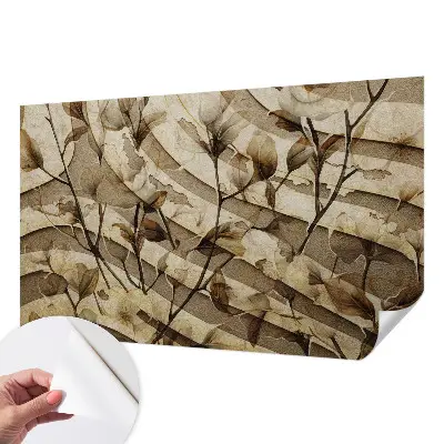 Fotobehang kinderkamer met een klassiek bloemenmotief