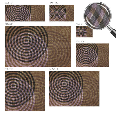 Foto behang voor de kinderkamer met een patroon van hypnotiserende cirkels