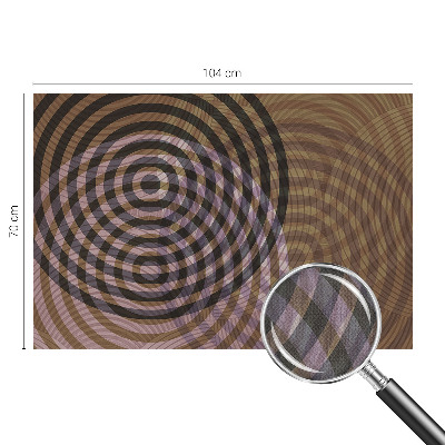 Foto behang voor de kinderkamer met een patroon van hypnotiserende cirkels